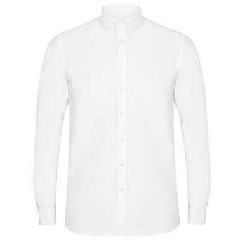 Henbury Mens Modern Long Sleeve Oxford Shirt