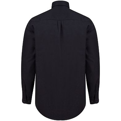 Henbury Mens Modern Long Sleeve Classic Fit Oxford Shirt