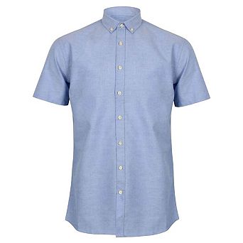Henbury Mens Modern Short Sleeve Oxford Shirt