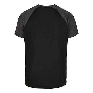 Build Your Brand Mens Raglan Contrast Tee