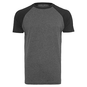 Build Your Brand Mens Raglan Contrast Tee