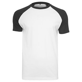 Build Your Brand Mens Raglan Contrast Tee