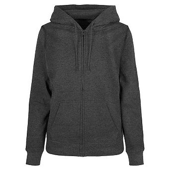 Build Your Brand Womens/Ladies Basic Full Zip Hoodie