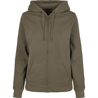Build Your Brand Womens/Ladies Basic Full Zip Hoodie