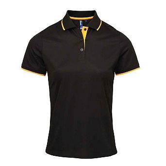 Premier Womens/Ladies Coolchecker Contrast Pique Polo Shirt