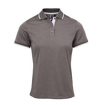 Premier Womens/Ladies Coolchecker Contrast Pique Polo Shirt