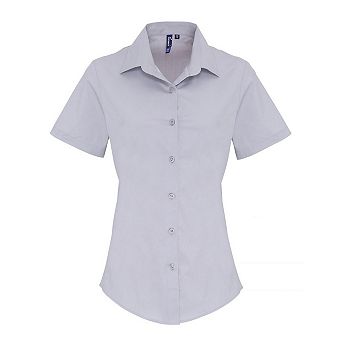 Premier Womens/Ladies Stretch Short-Sleeved Formal Shirt