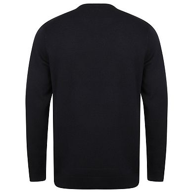 Henbury Mens Cotton Acrylic Crew Neck Sweatshirt