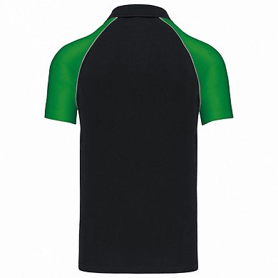Kariban Mens Contrast Pique Baseball Polo Shirt