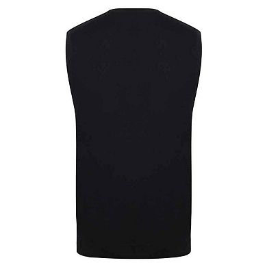 Henbury Mens Cotton Acrylic V Neck Sleeveless Sweatshirt