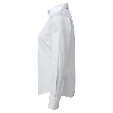 Premier Womens/Ladies Poplin Long-Sleeved Blouse