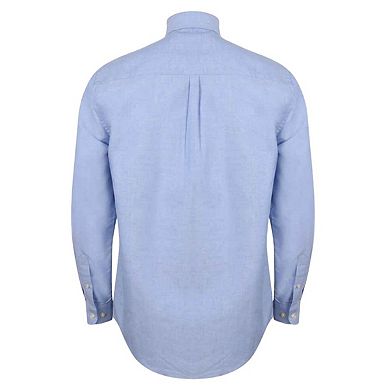 Henbury Mens Modern Long Sleeve Classic Fit Oxford Shirt
