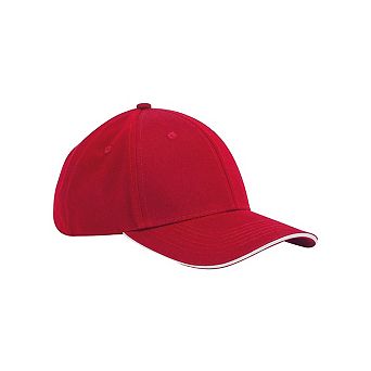 Beechfield Classic 6 Panel Cotton Sandwich Peak Cap