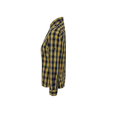 Premier Womens/Ladies Mulligan Checked Long-Sleeved Shirt