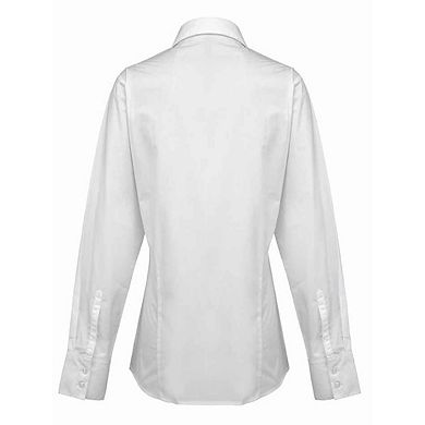 Premier Womens/Ladies Supreme Poplin Long-Sleeved Formal Shirt