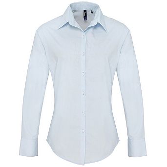Premier Womens/Ladies Supreme Poplin Long-Sleeved Formal Shirt