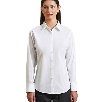 Premier Womens/Ladies Supreme Poplin Long-Sleeved Formal Shirt
