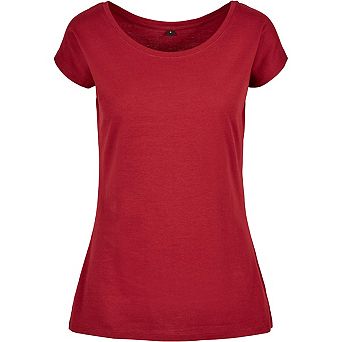 Build Your Brand Womens/Ladies Wide Neck T-Shirt