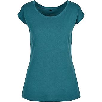 Build Your Brand Womens/Ladies Wide Neck T-Shirt