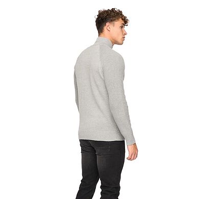 Crosshatch Mens Birchin Knitted Full Zip Jumper