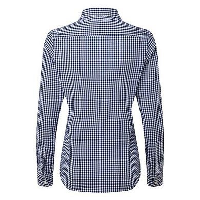 Premier Womens/Ladies Maxton Checked Long-Sleeved Shirt