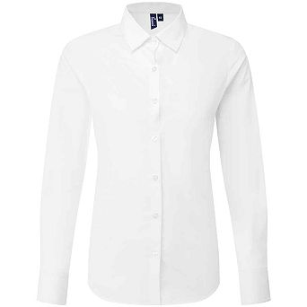 Premier Womens/Ladies Recyclight Poplin Long-Sleeved Formal Shirt
