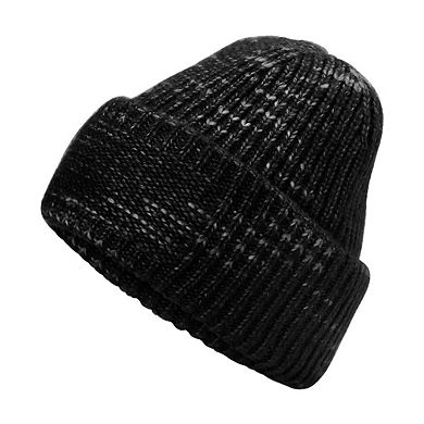 Beechfield Chunky Knit Reverse Patch Beanie