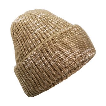 Beechfield Chunky Knit Reverse Patch Beanie