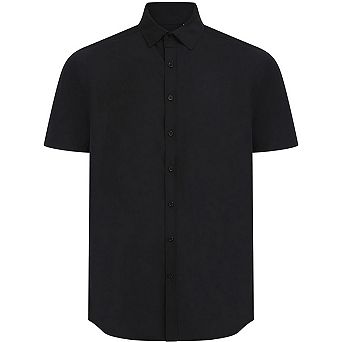 Henbury Mens Cotton Feel CoolPlus Short-Sleeved Formal Shirt