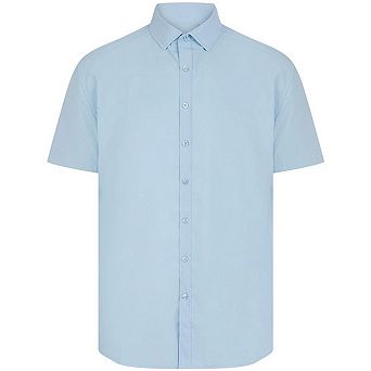Henbury Mens Cotton Feel CoolPlus Short-Sleeved Formal Shirt