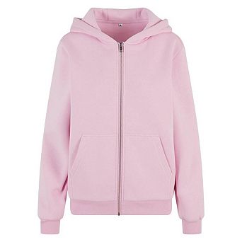Build Your Brand Womens/Ladies Fluffy Full Zip Hoodie