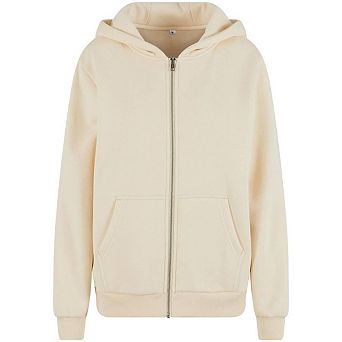 Build Your Brand Womens/Ladies Fluffy Full Zip Hoodie