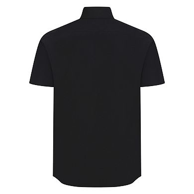 Henbury Mens Cotton Feel CoolPlus Short-Sleeved Shirt