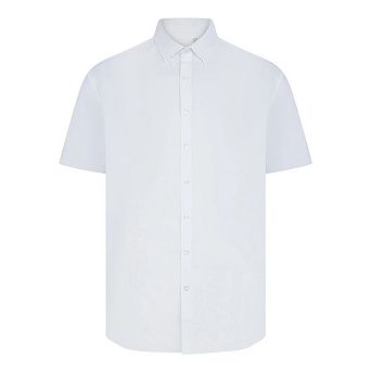 Henbury Mens Cotton Feel CoolPlus Short-Sleeved Shirt