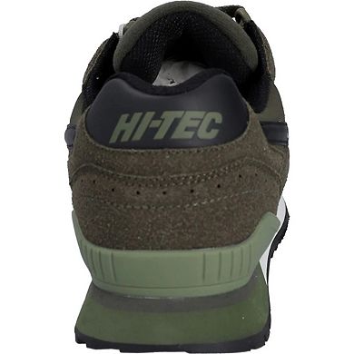 Hi-Tec Mens Silver Shadow Suede Trainers