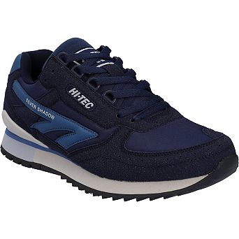 Hi-Tec Mens Silver Shadow Suede Trainers
