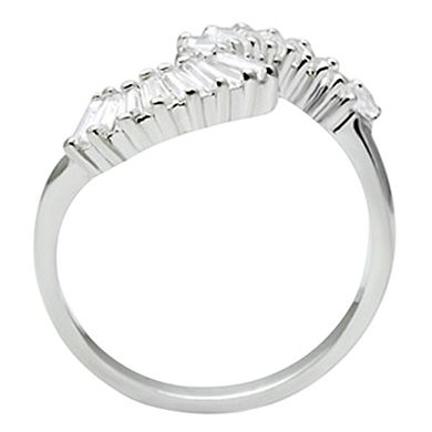 Alamode 925 Sterling Silver Cubic Zirconia Ring