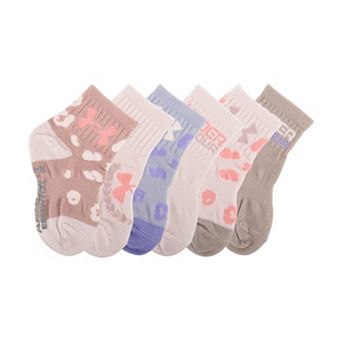 Baby & Toddler Girl Under Armour 6-Pack Lightweight Quarter Socks