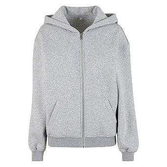 Build Your Brand Womens/Ladies Loose Fit Full Zip Hoodie