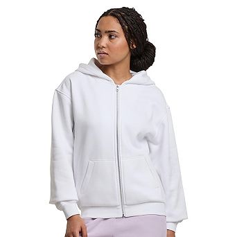 Build Your Brand Womens/Ladies Loose Fit Full Zip Hoodie