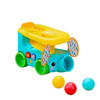 Bright Starts Pop & Roll Safari Bus Ball Play Toy