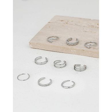 9PCS Adjustable Toe Rings