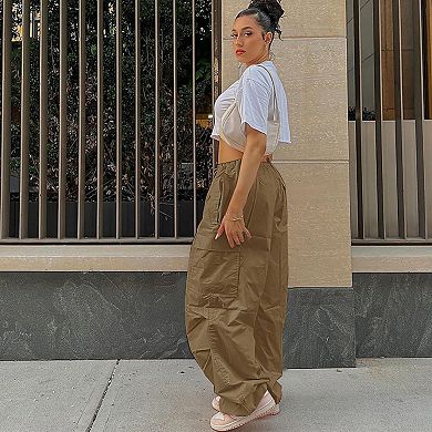 Women's Cargo Pants Quick Dry Lightweight Water Resistant Hiking Pants High Waisted with Pockets