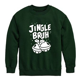 Boys 8-20 Jingle Bruh Crew Fleece Sweatshirt