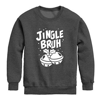 Boys 8-20 Jingle Bruh Crew Fleece Sweatshirt