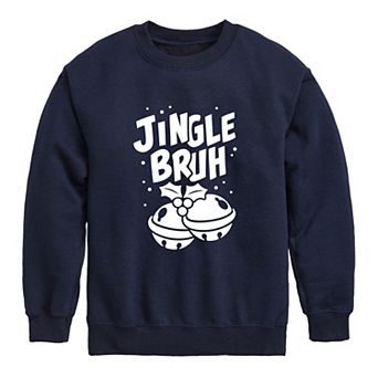 Boys 8-20 Jingle Bruh Crew Fleece Sweatshirt