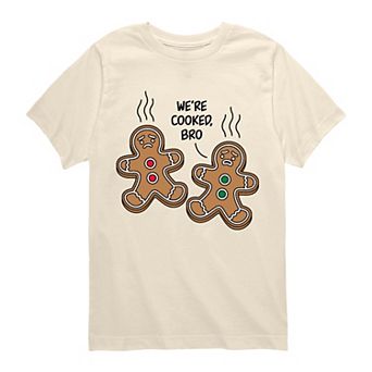 Boys 8-20 We're Cooked, Bro Gingerbreads Short Sleeve Graphic Tee