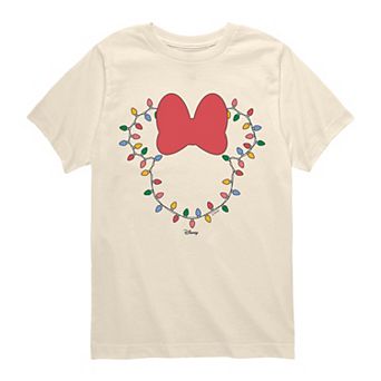 Boys 8-20 Disney's Minnie Mouse Christmas Lights Short Sleeve Graphic Tee