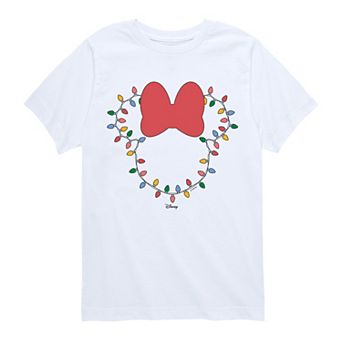 Boys 8-20 Disney's Minnie Mouse Christmas Lights Short Sleeve Graphic Tee
