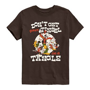 Boys 8-20 Disney's Mickey & Friends "Don't Get Your Tinsel in a Tangle" Short Sleeve Graphic Tee
